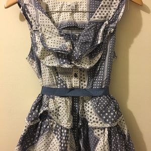 Anthropologie Odille peplum top